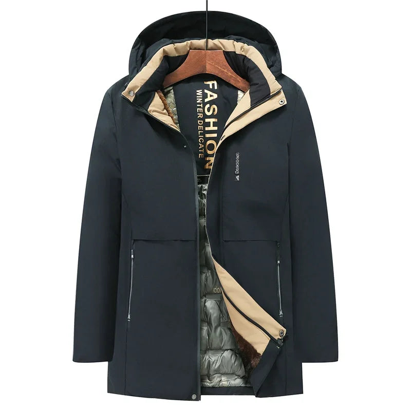 Men's Outdoor Commuting Sports Windproof Breathable Cotton Clothing Winter Fashion Trend with Thick Cotton High-quality Jacket