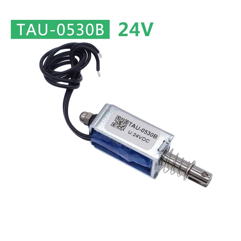 Dc 6V 12V 24V Magnetic Solenoid TAU-0530 Push&Pull Open Frame Electromagnet TAU-0530T TAU-0530B Stroke 10mm Keeping Force 700g