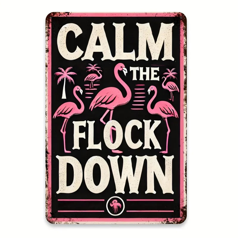 Room Decoration Vintage Decorative Iron Walls and Vintage Iron Artwork 8X12 Inch Tin Signboard Pre-drilled Durable