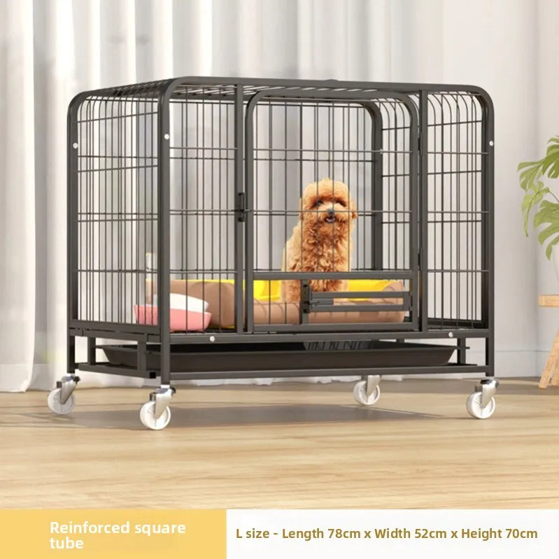 Indoor Dog Cage Large Medium Dog House with Toilet Golden Retriever Samoyed Border Collie Labr Retriever Pet Cage Fence