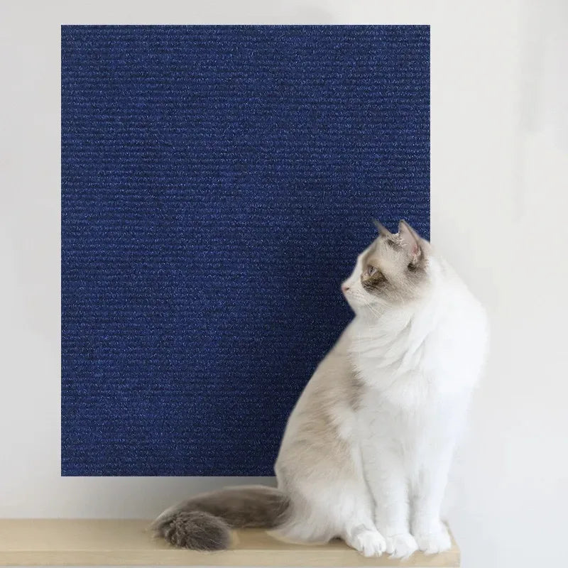 Self-Adhesive Cat Scratching Mat Trimmable Cat Carpet Cat Scratching Carpet Corner Wall DIY Scratch Sofa Furniture Protector