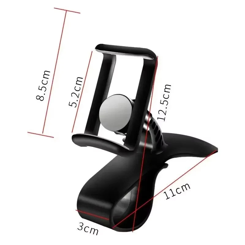 360 Rotatable Car Phone Holder Universal Cell iPhone Stands Car Rack Dashboard Support for Auto Grip Mobile Phone Fixed Bracket