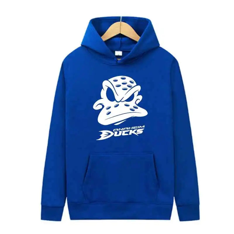 Outdoor Sports Jogging Hoodie Ducks Print Fashion Trends Tops Autumn Men Casual Streetwear Pullover Spring Unisex Clothing