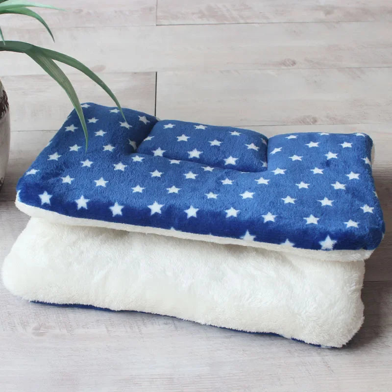Flannel Pet Mat Dog Bed Cat Bed Thicken Sleeping Mat Dog Blanket Mat For Puppy Kitten Pet Dog Bed for Small Large Dogs Pet Mats