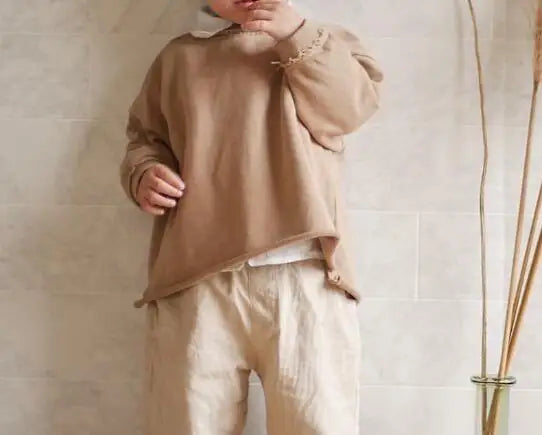 Spring New Sweatshirt Loose Fashion Long Sleeved Tops O-neck Children Baby Casual Hoodies Boys Clothing Toddler Sweater Blouses