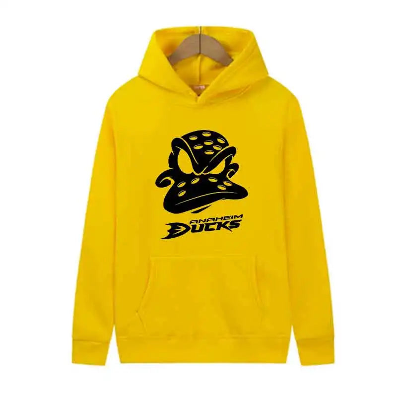 Outdoor Sports Jogging Hoodie Ducks Print Fashion Trends Tops Autumn Men Casual Streetwear Pullover Spring Unisex Clothing