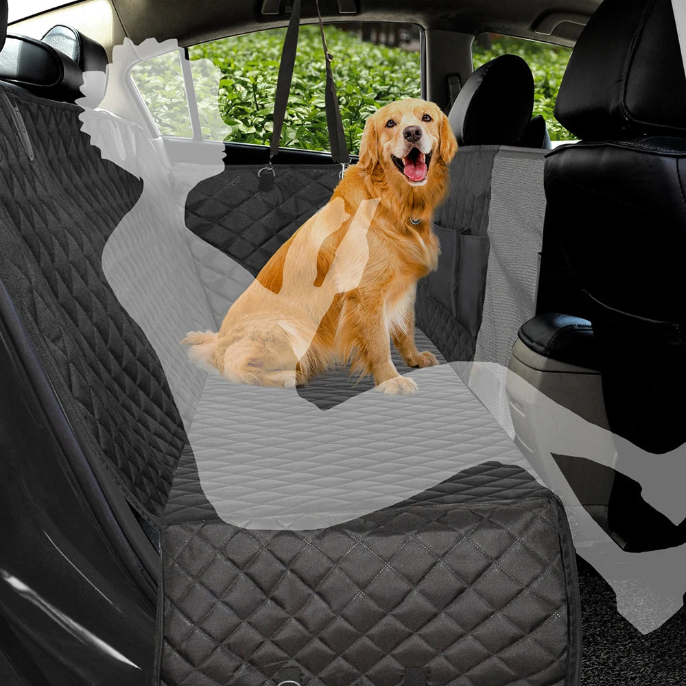 Dog Seat Cover for Back Seat Waterproof Pet Travel Dog Carrier Hammock Car Rear Back Seat Protector Mat Safety Carrier For Dogs