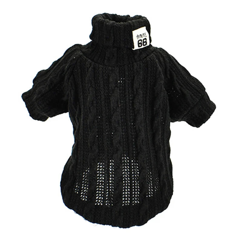 Turtleneck Dog Clothes for Small Dogs Sweater Sweatershirt Unisex Spring Pet Puppy Pajamas Soft Pet Kitten Cat Knitwear 1b17