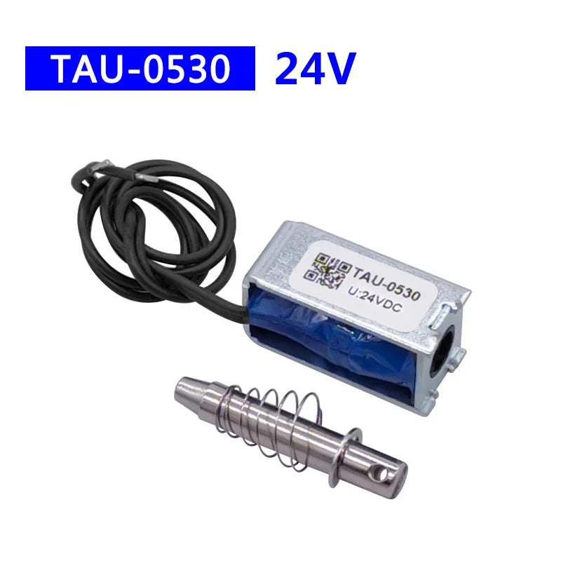 Dc 6V 12V 24V Magnetic Solenoid TAU-0530 Push&Pull Open Frame Electromagnet TAU-0530T TAU-0530B Stroke 10mm Keeping Force 700g