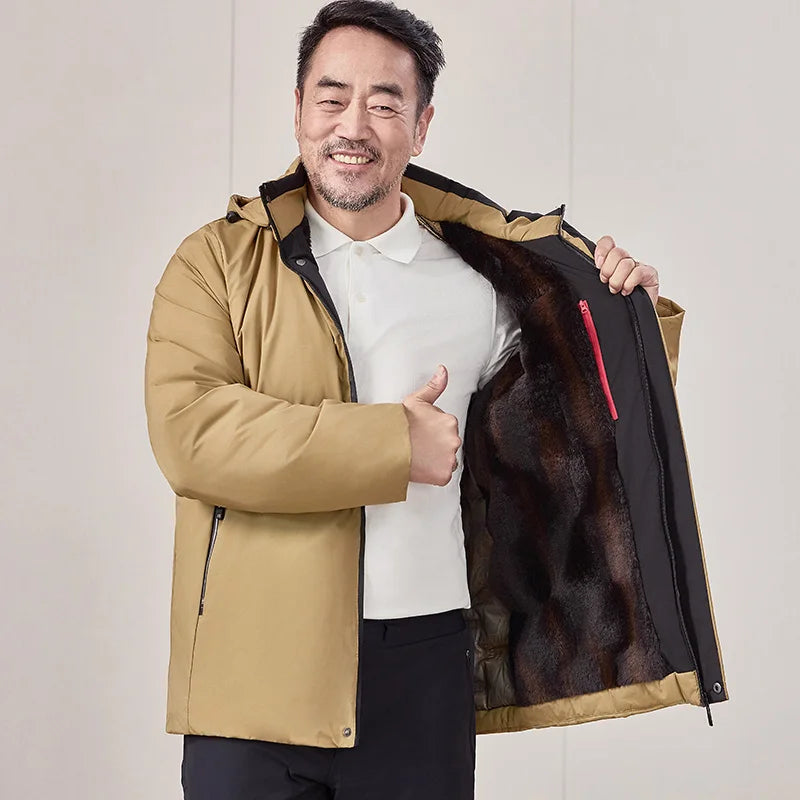 Men's Outdoor Commuting Sports Windproof Breathable Cotton Clothing Winter Fashion Trend with Thick Cotton High-quality Jacket