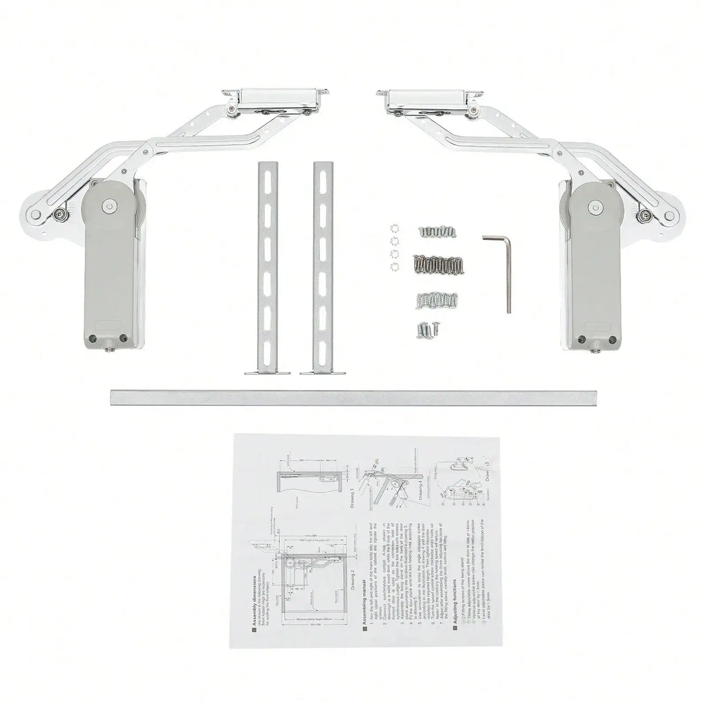 Hydraulic Buffer Cabinet Door Hinges Door Mount Adjustable Mounting Hinges W/Allen Key Hold Up To 8.82lbs