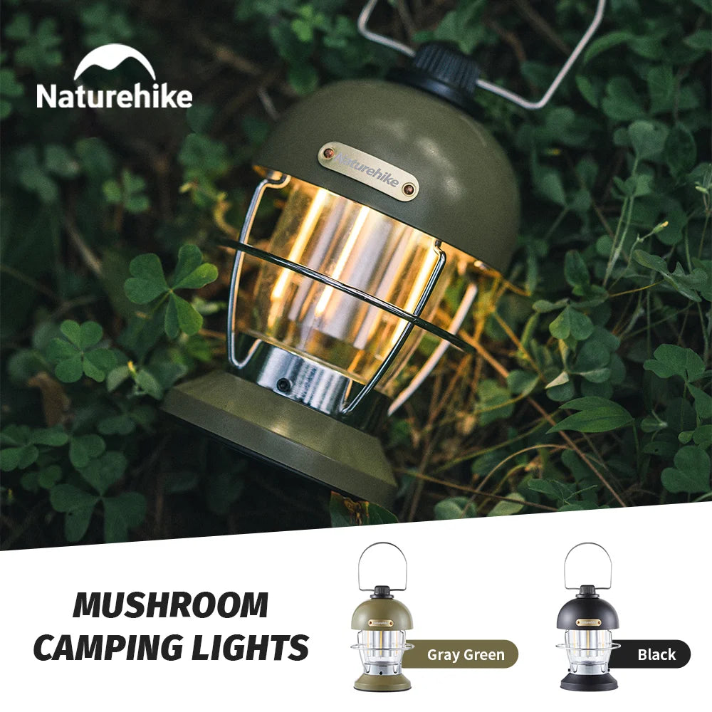Naturehike 2025 New Camping Light High Endurance 3 Modes Waterproof Lamp Ultralight Usb Charge High Lumen Outdoor Travel Lantern