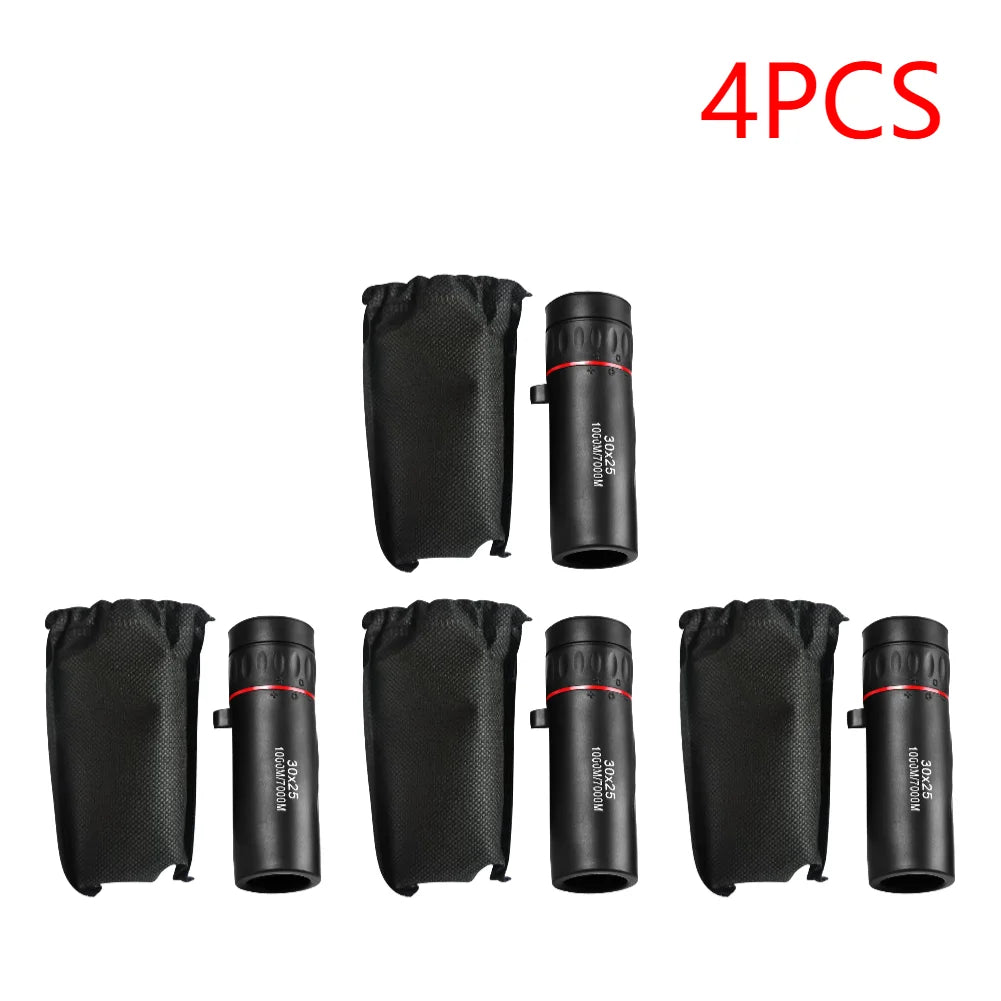 2-5PCS Mini Monocular Portable Telescope Outdoor Camping Handy Optics Scope Large Eyepiece Monocular for Sightseeing Travel