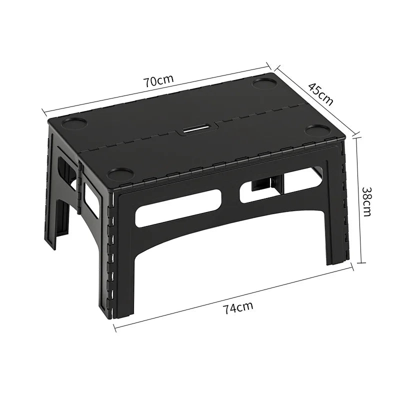 Outdoor Folding Table Portable Camping Plastic Table Simple Picnic Supplies Portable and Stable