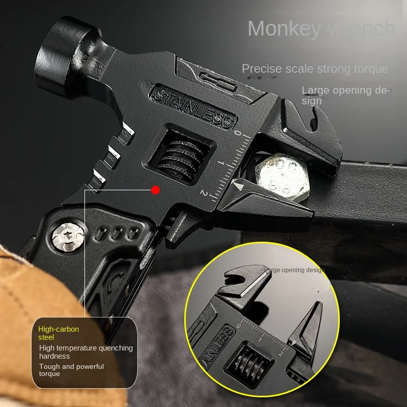 Multifunctional Pliers Multitool Claw Hammer Stainless Steel Tool With Nylon Sheath For Outdoor Survival Camping Hunting Hiking