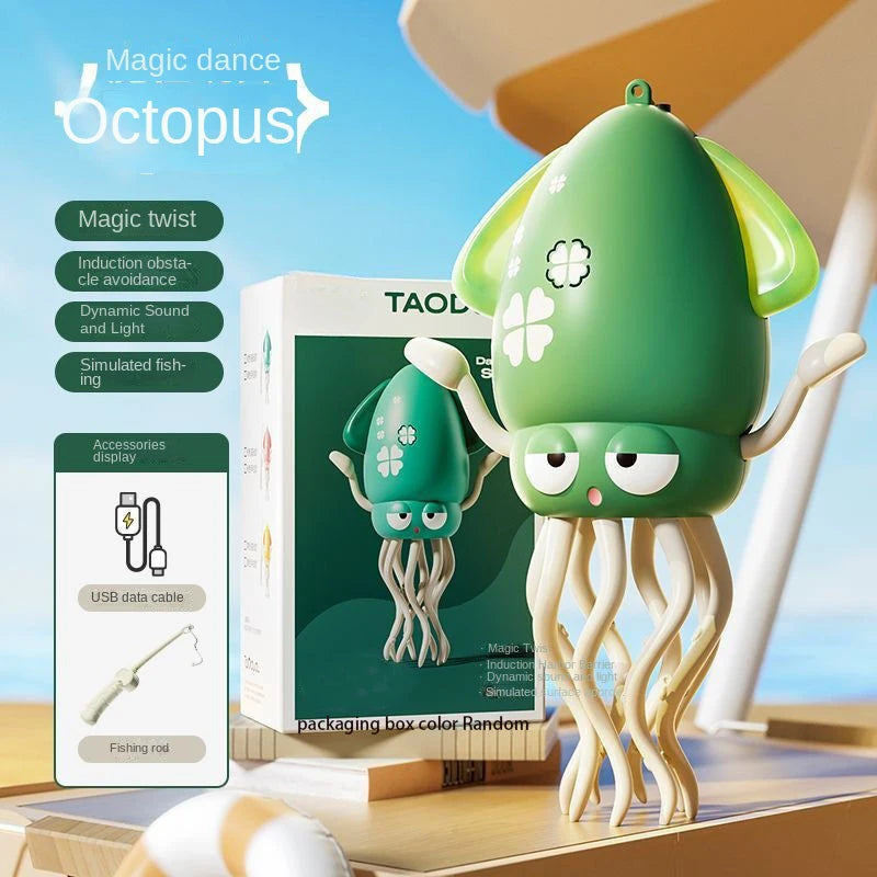 Dancing Octopus Kid Electronic Pet Toys Cartoon Interactive Development Moving Education Toddler Toy for Children Birthday Gift