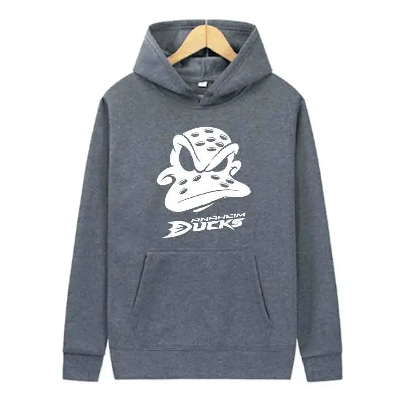 Outdoor Sports Jogging Hoodie Ducks Print Fashion Trends Tops Autumn Men Casual Streetwear Pullover Spring Unisex Clothing