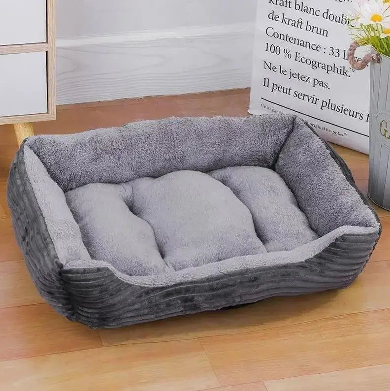 Classical pet Mat Fashion Dog Kennel Bed House Breathable Cotton Soft Cat Nest Dog Warm Bed for Small Medium Dog
