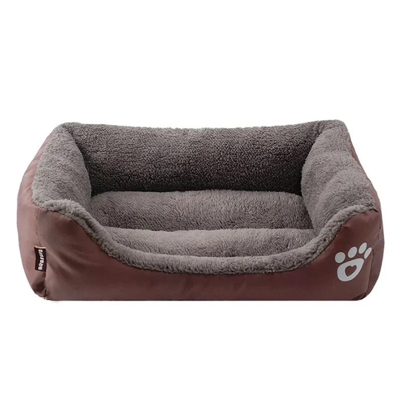 Pet Large Dog Bed Warm House Candy-colored Square Nest