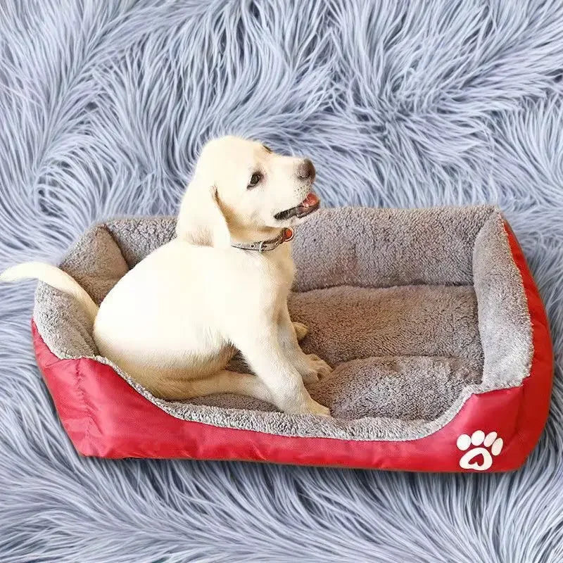 Classical pet Mat Fashion Dog Kennel Bed House Breathable Cotton Soft Cat Nest Dog Warm Bed for Small Medium Dog