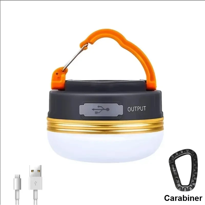 Rechargeable LED Camping Lantern With folding LED floodlight Portable Tent Light With 3 Light Modes For Camping, Hiking, Fishing