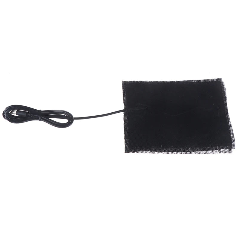 10*15cm USB Carbon Fiber Heating Pad Electric Cloth Heater Sheet With Cable 5V