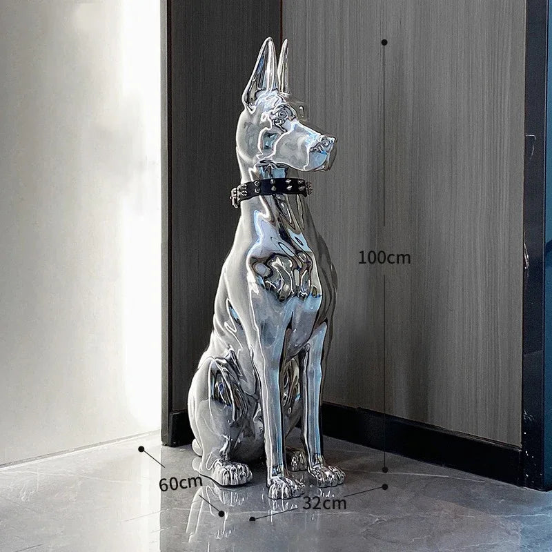 Dog Sculptures Statue Large Luxury Creative Figurines Modern