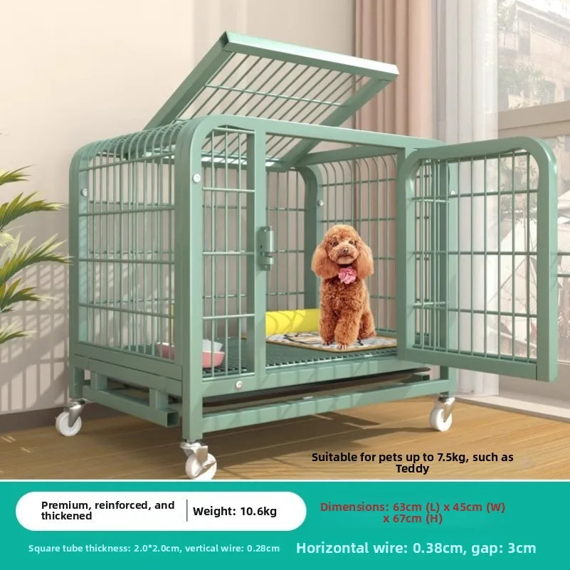 Indoor Dog Cage Large Medium Dog House with Toilet Golden Retriever Samoyed Border Collie Labr Retriever Pet Cage Fence