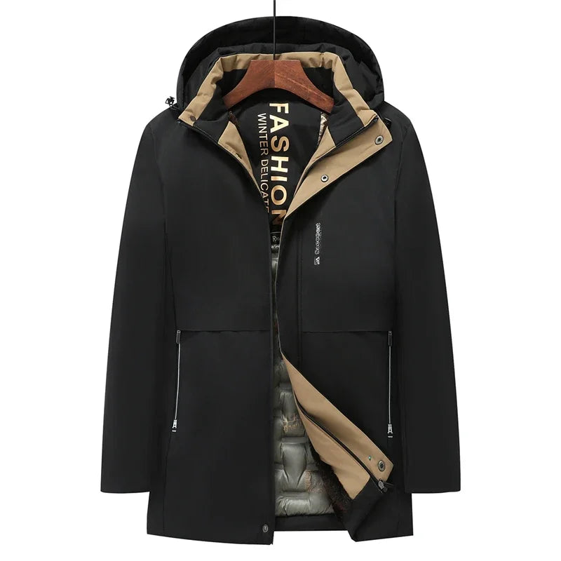 Men's Outdoor Commuting Sports Windproof Breathable Cotton Clothing Winter Fashion Trend with Thick Cotton High-quality Jacket