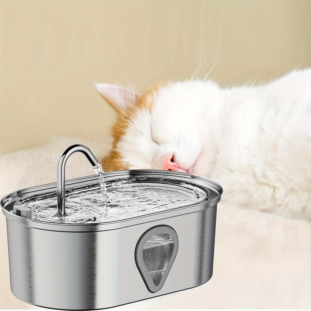 3.5L large capacity pet cat water fountain with LED Lighting