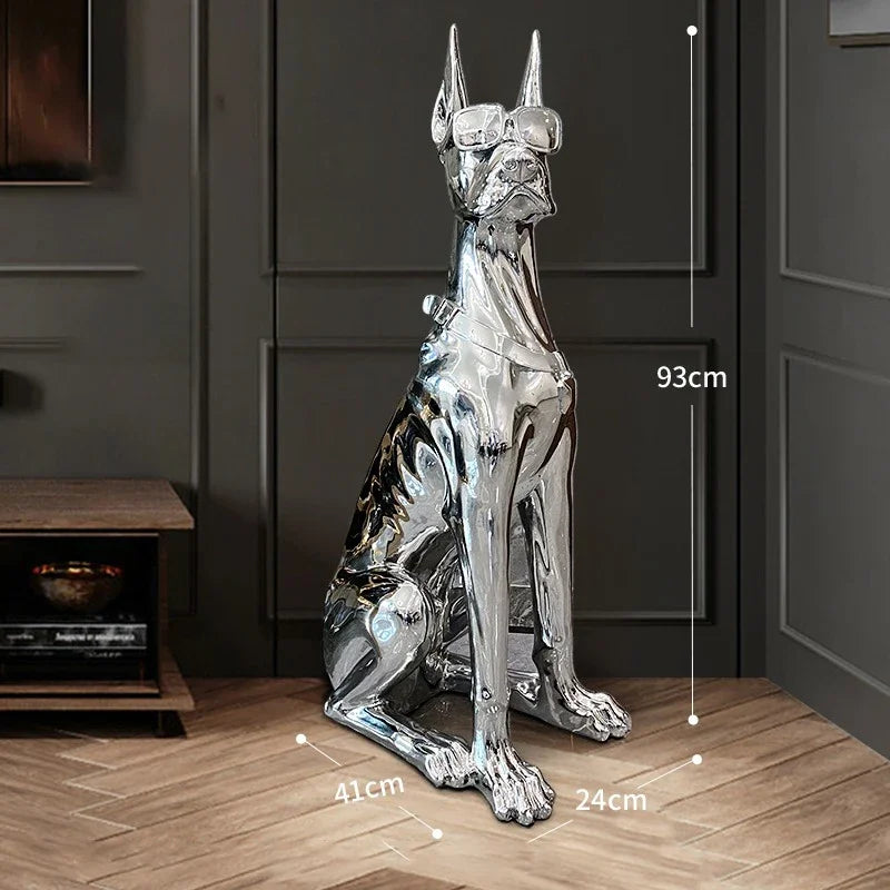 Dog Sculptures Statue Large Luxury Creative Figurines Modern