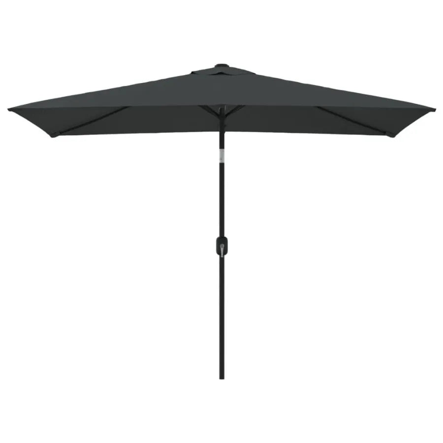 Garden Parasol with Metal Pole 118.1x78.7 Anthracite