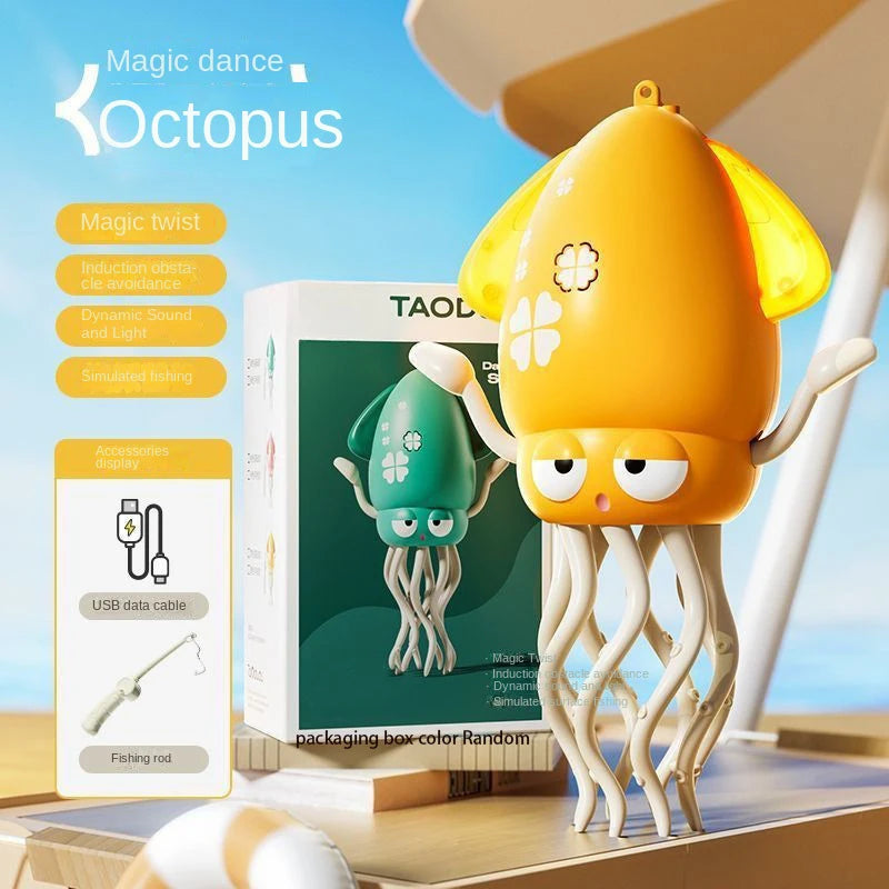 Dancing Octopus Kid Electronic Pet Toys Cartoon Interactive Development Moving Education Toddler Toy for Children Birthday Gift