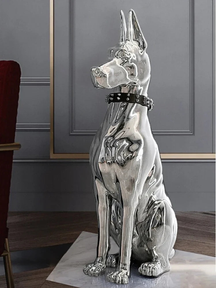 Dog Sculptures Statue Large Luxury Creative Figurines Modern