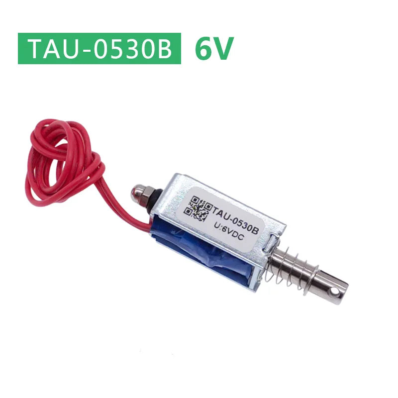 Dc 6V 12V 24V Magnetic Solenoid TAU-0530 Push&Pull Open Frame Electromagnet TAU-0530T TAU-0530B Stroke 10mm Keeping Force 700g