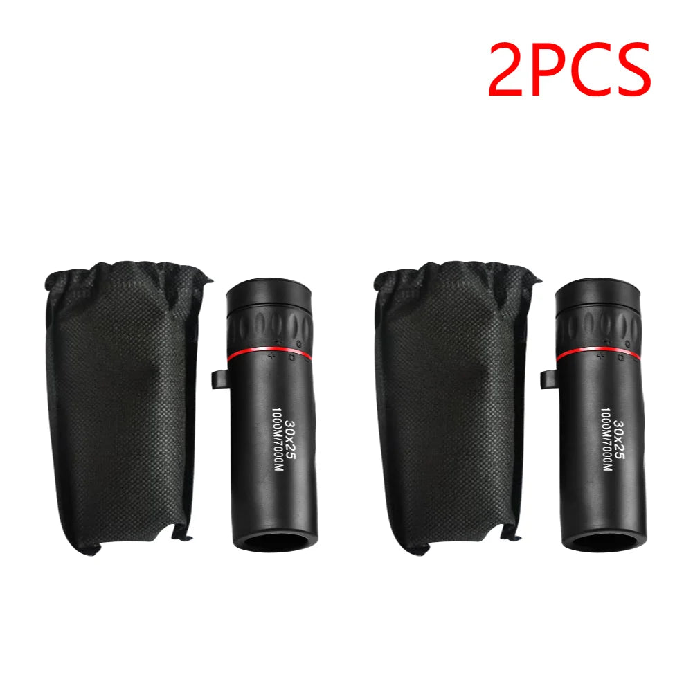 2-5PCS Mini Monocular Portable Telescope Outdoor Camping Handy Optics Scope Large Eyepiece Monocular for Sightseeing Travel