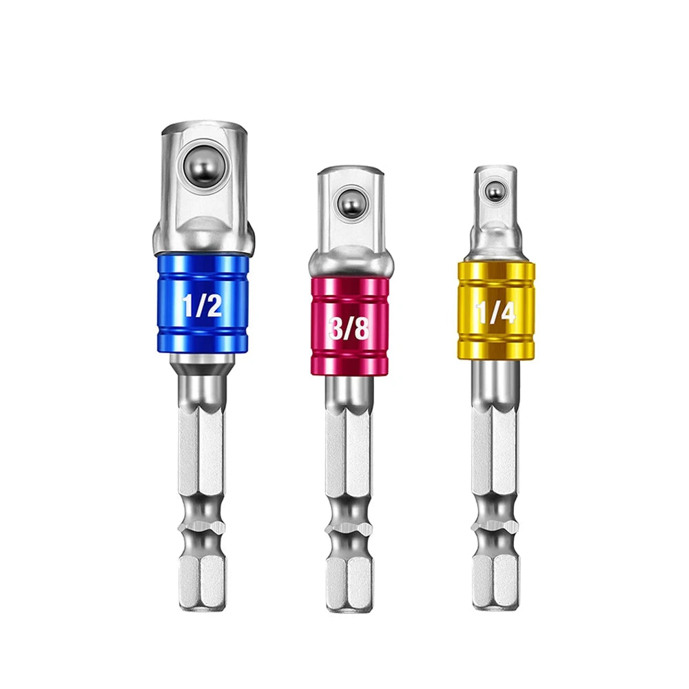 Impact Grade 105 Degree Angle Socket Adapter Power Hand Tool Part Driver Extension Set Screwdriver Holder Drill Nut Attachment