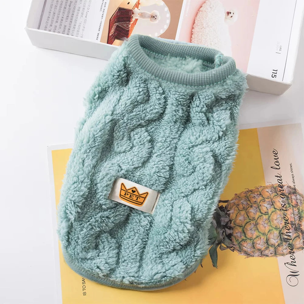 Soft Cozy Cat Clothes Autumn Winter Warm Fleece Sweatshirt for Small Dogs Puppy Kitten Jacket Coat Pet Sphynx Costume Sweater