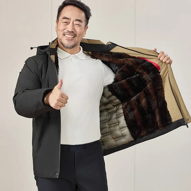 Men's Outdoor Commuting Sports Windproof Breathable Cotton Clothing Winter Fashion Trend with Thick Cotton High-quality Jacket