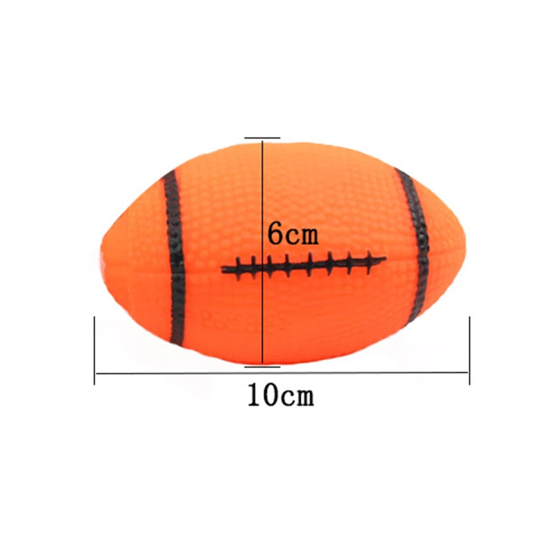 Diameter 6cm Pet Dog Ball Toys with Squeak for Small Dogs French Bulldog Chihuahua Bite Resistant Puppy Chew Toys Pet Supplies