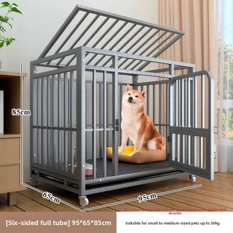 Indoor Dog Cage Large Medium Dog House with Toilet Golden Retriever Samoyed Border Collie Labr Retriever Pet Cage Fence