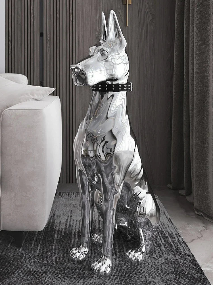 Dog Sculptures Statue Large Luxury Creative Figurines Modern