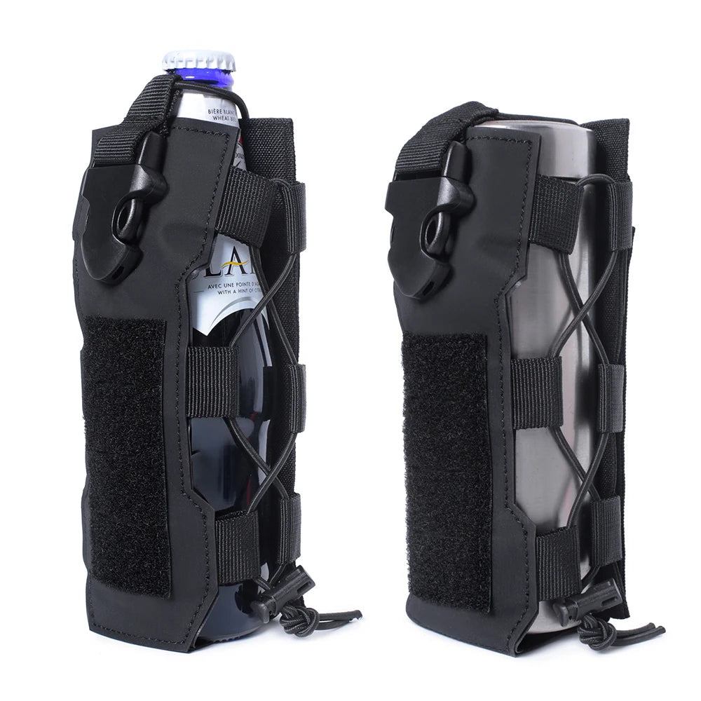 Outdoor Sports Molle Water Bottle Pouch Radio Canteen Cover Holster Waist Pack Hunting Hiking Travel Kettle Holder Bags