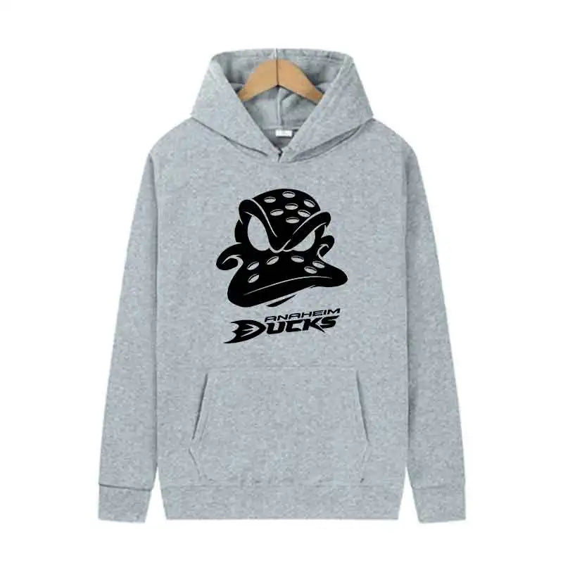 Outdoor Sports Jogging Hoodie Ducks Print Fashion Trends Tops Autumn Men Casual Streetwear Pullover Spring Unisex Clothing