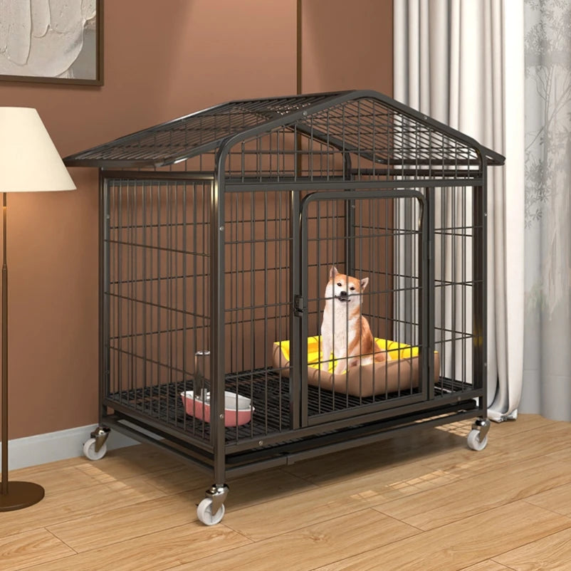 Indoor Dog Cage Large Medium Dog House with Toilet Golden Retriever Samoyed Border Collie Labr Retriever Pet Cage Fence