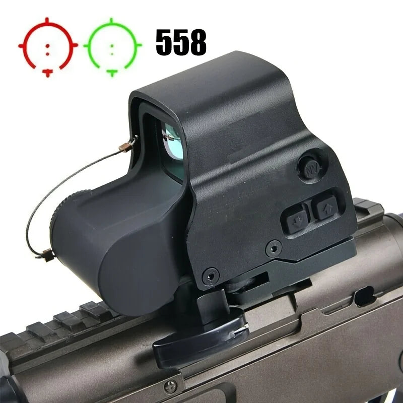 HD 558 Red Green Dot Tactical Scope Riflescope HoloSight with Quick Detach Lever