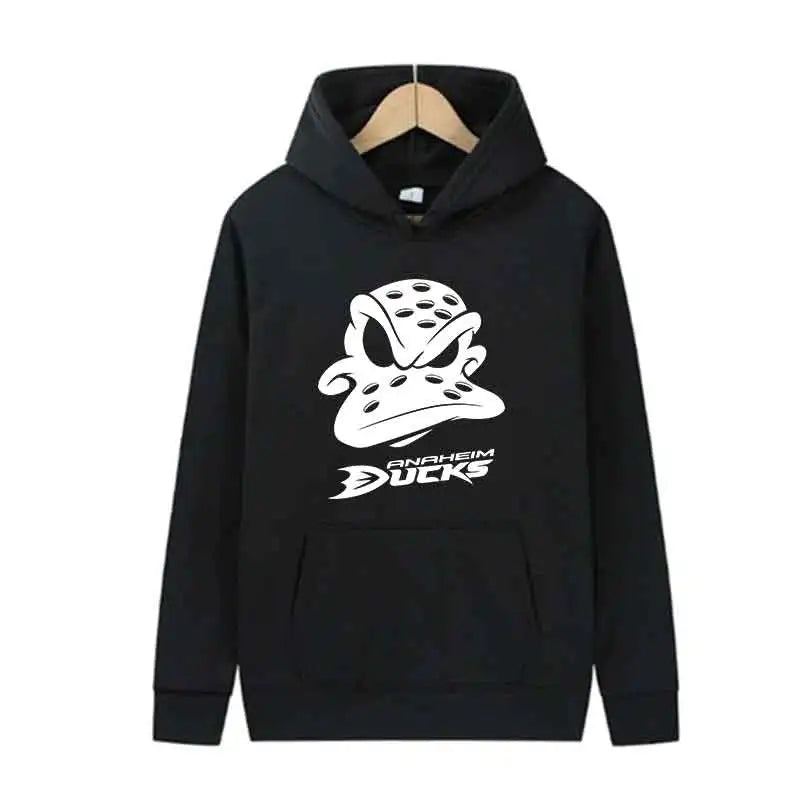 Outdoor Sports Jogging Hoodie Ducks Print Fashion Trends Tops Autumn Men Casual Streetwear Pullover Spring Unisex Clothing