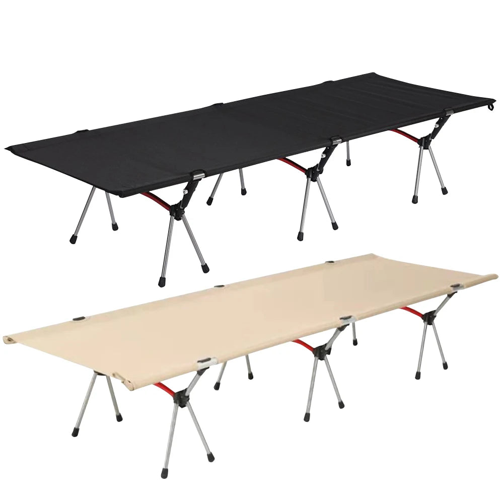 Collapsible Sleeping Bed Supports 150kg Foldable  Outdoor Single Bed