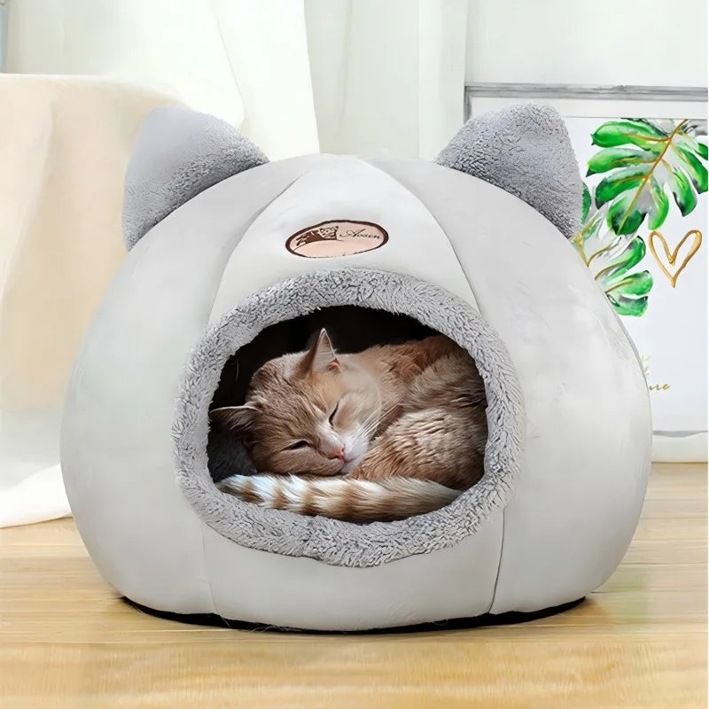 Machine Washable Cat Bed with Removable Mattress Pad