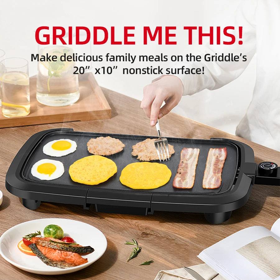 Home Smoke-free Electric Baking Tray Multifunctional Baking Tray Party